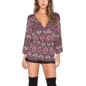 Gypsy 05 Jumpsuit romper Bohemian Flair pink black dress shorts summer festival
